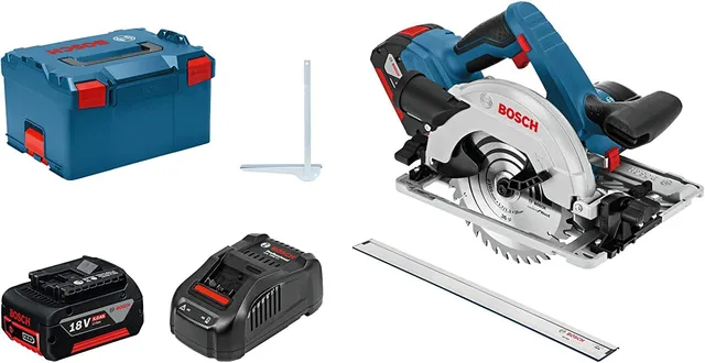 bosch-akku-kreiss-ge-gks-18v-57-g-set-mit-optiline-wood-kreiss-geblatt-165-mm-un image 1