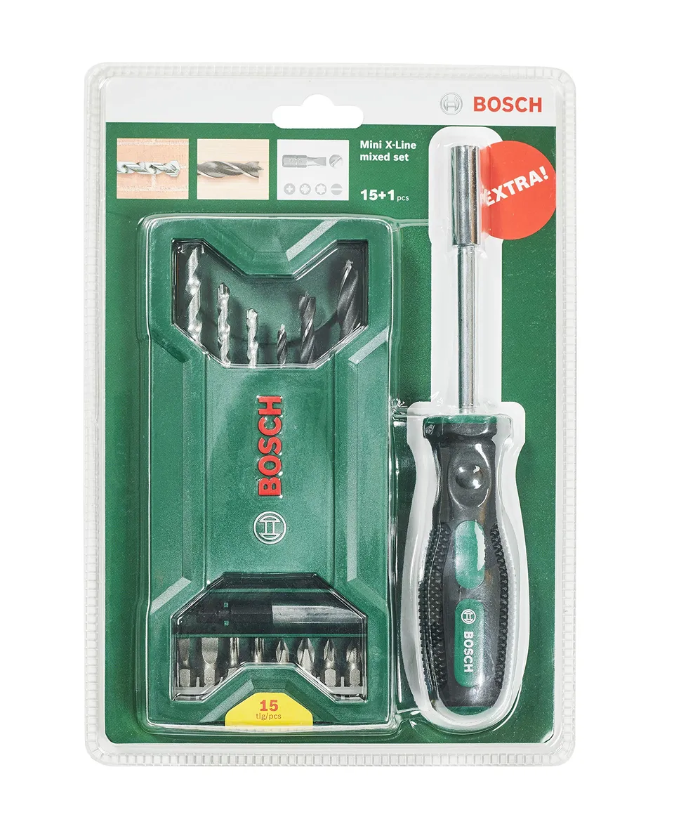 bosch-home-and-garden-mini-x-line-15-1-tlg-mixed-set-mit-schraubendreher-bohrer- image 1