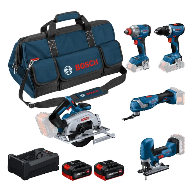bosch-pro-18v-system-combo-kit-mit-gsr-18v-65-gdx-18v-285-gks-18v-57-gop-18v-34- image 1