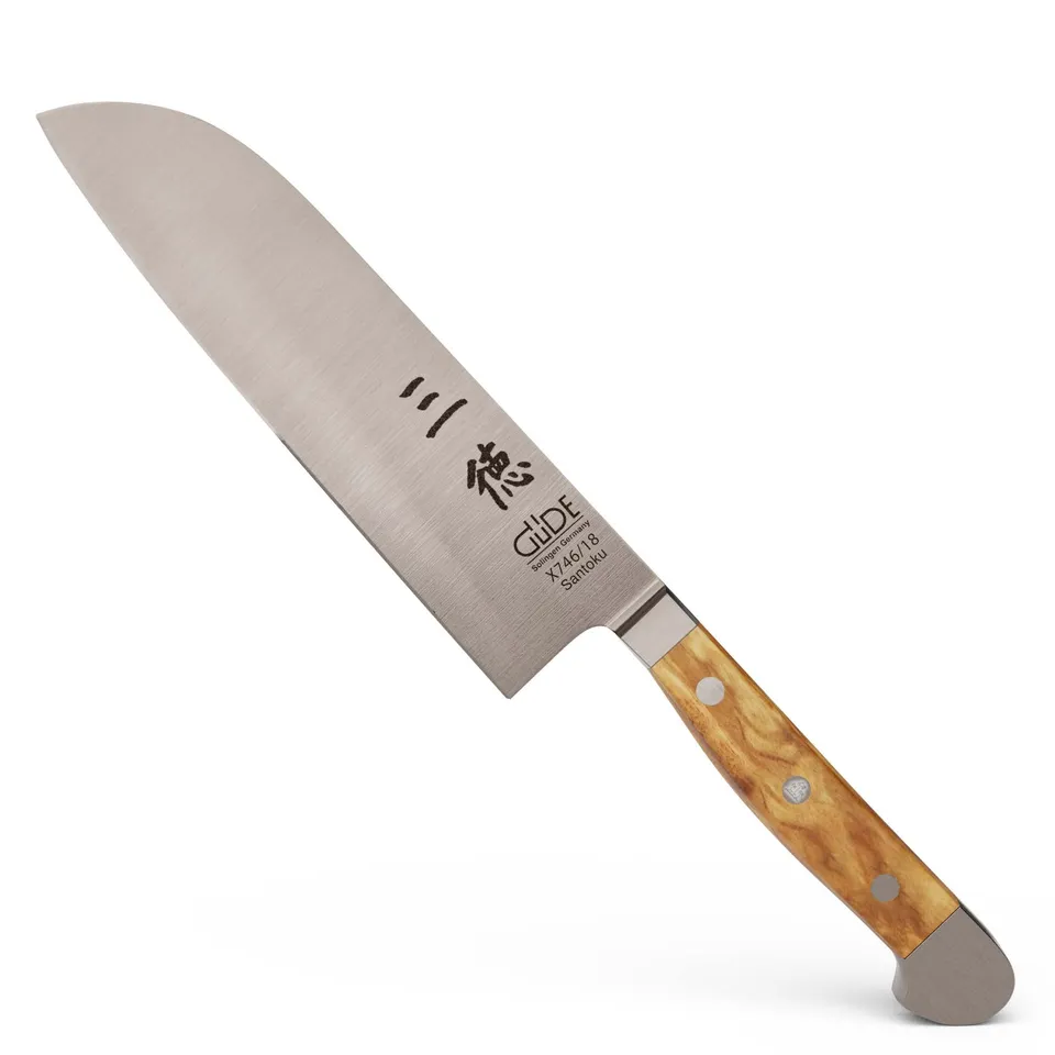 g-de-alpha-olive-santoku-messer-18-cm-klinge-geschmiedet-aus-einem-st-ck-x50crmo image 1