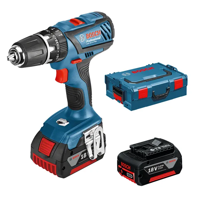 bosch-professional-gsb-18-2-li-plus-akku-schlagbohrschrauber-18-v-2x3-0-ah-63-nm image 1