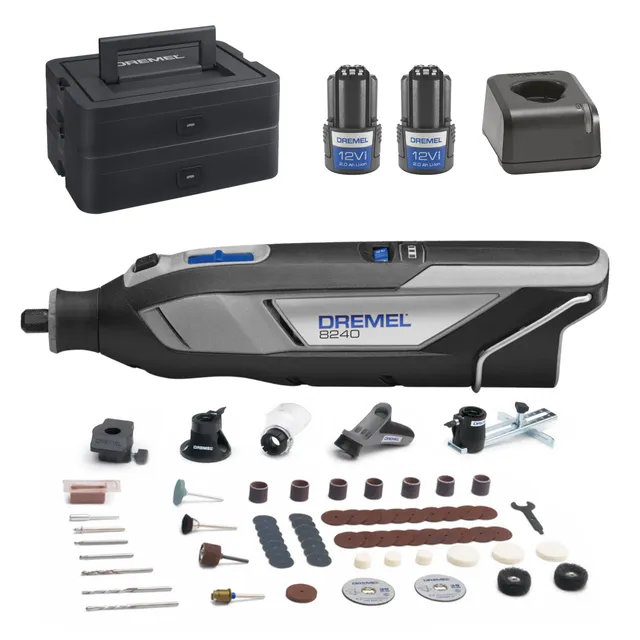 dremel-8240-akku-multitool-12v-2-0ah-set-mit-2-akkus-5-aufs-tzen-und-65-zubeh-rt image 1