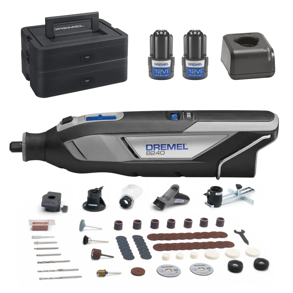 dremel-8240-akku-multitool-12v-2-0ah-set-mit-2-akkus-5-aufs-tzen-und-65-zubeh-rt image 1