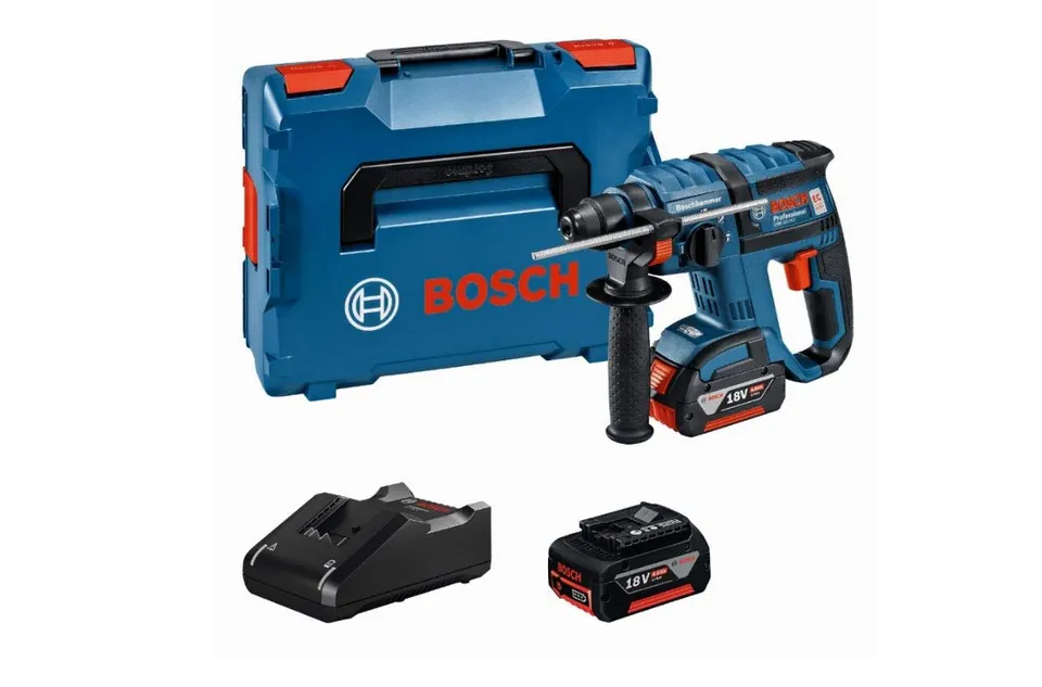 bosch-professional-gbh-18-v-ec-akku-bohrhammer-mit-sds-plus-18-v-2x4-0-ah-akku-e image 1
