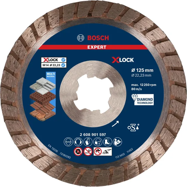 bosch-accessories-expert-multimaterial-x-lock-diamanttrennscheibe-125-mm-turbo-f image 1