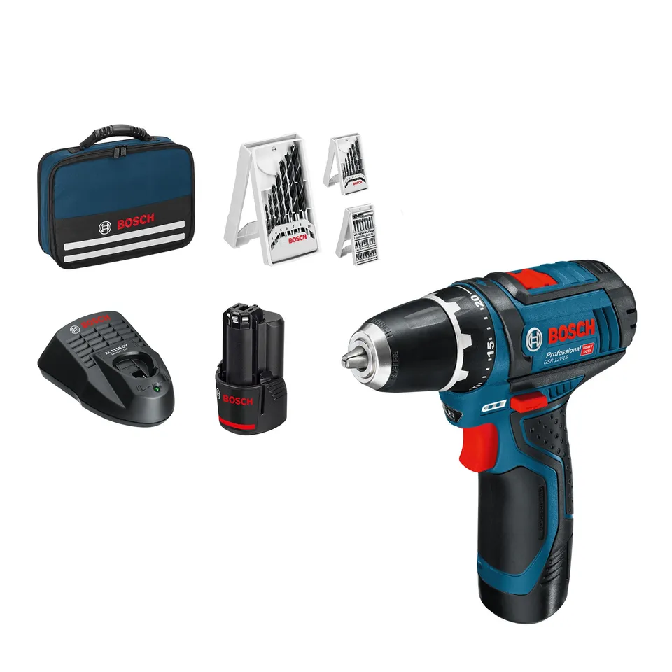 bosch-professional-gsr-12v-15-akku-bohrschrauber-12v-system-30-nm-inkl-2x-2-0-ah image 1