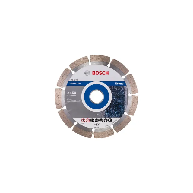 bosch-professional-diamanttrennscheibe-standard-for-stone-150-x-22-23-x-2-x-10-m image 1