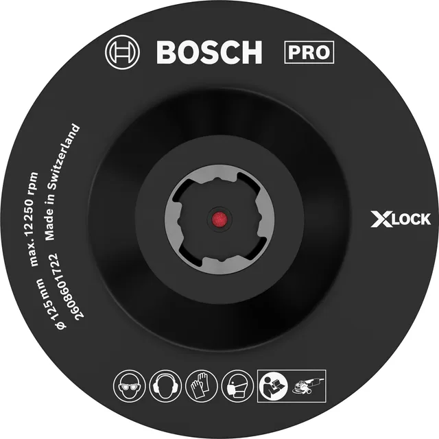 bosch-pro-backing-pad-f-r-kleine-winkelschleifer-x-lock-klettverschluss-125-mm image 1