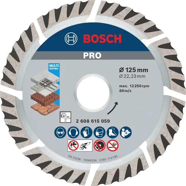 bosch-pro-multi-material-diamanttrennscheibe-125-mm-f-r-beton-und-stahlbeton-125 image 1