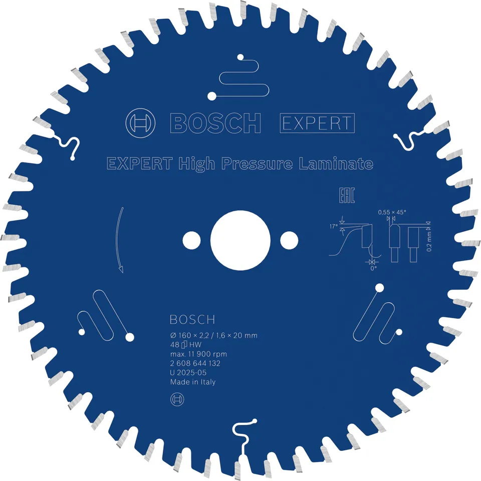 bosch-expert-high-pressure-laminate-kreiss-geblatt-160-x-20-mm-z48-microteq-extr image 1
