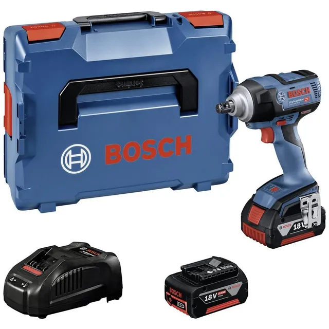 bosch-professional-18v-system-akku-drehschlagschrauber-gds-18v-300-set-mit-2x-pr image 1