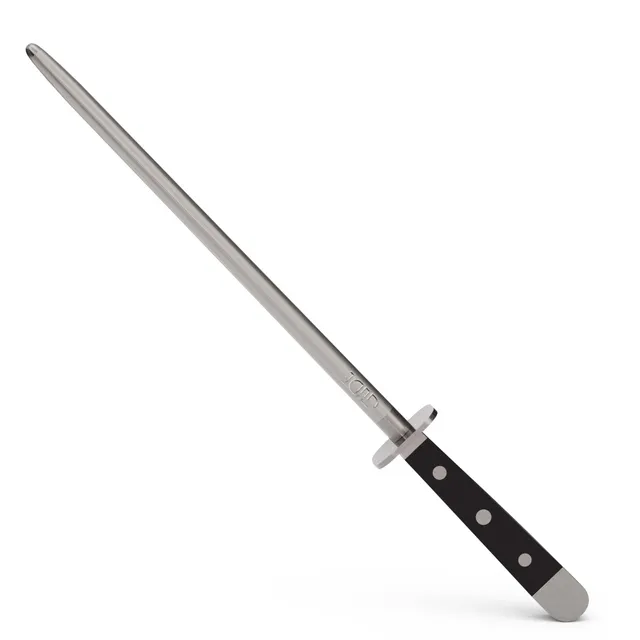 g-de-alpha-wetzstahl-26-cm-geschmiedet-doppelkropf-hostaform-griff-schwarz-handm image 1