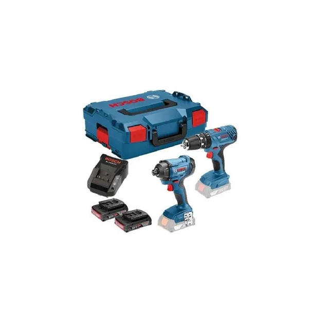 bosch-professional-18v-system-akku-kombi-kit-gsb-18v-21-gdr-18v-160-schlagschrau image 1