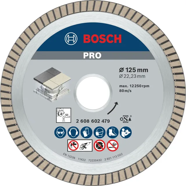bosch-professional-diamanttrennscheibe-best-for-ceramic-extra-clean-turbo-125-x- image 1