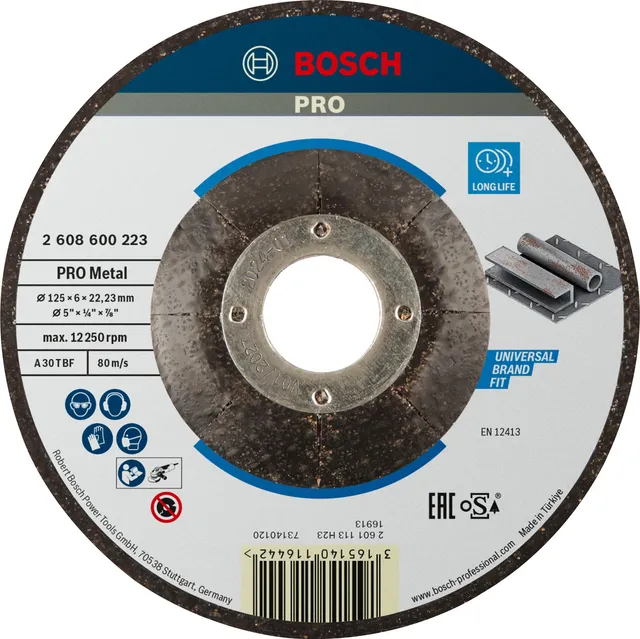 bosch-professional-pro-metal-longlife-schruppscheibe-125-x-6-x-22-23-mm-f-r-stah image 1