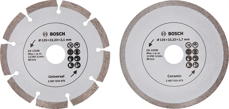 bosch-home-and-garden-2x-diamanttrennscheiben-promoline-125-mm-f-r-fliesen-und-b image 1