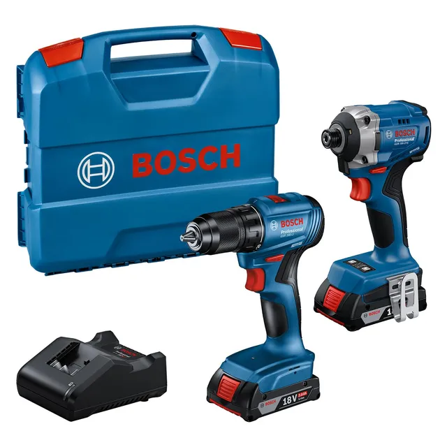 bosch-professional-18v-system-combo-kit-gdr-18v-215-akku-drehschlagschrauber-gsr image 1