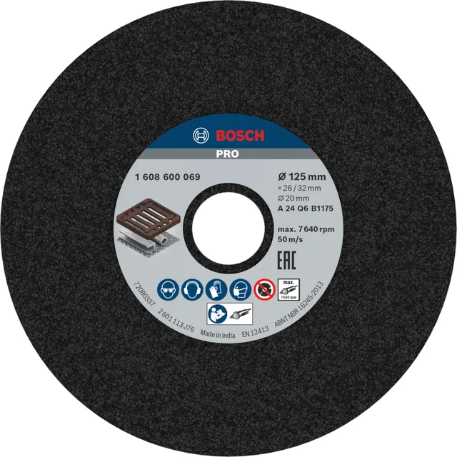 bosch-professional-schleifscheibe-125-mm-k-rnung-24-f-r-grauguss-zubeh-r-f-r-ger image 1