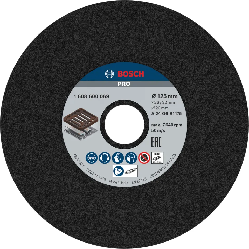 bosch-professional-schleifscheibe-125-mm-k-rnung-24-f-r-grauguss-zubeh-r-f-r-ger image 1