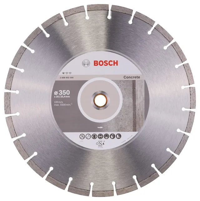 bosch-professional-diamanttrennscheibe-standard-for-concrete-350-mm-f-r-beton-un image 1