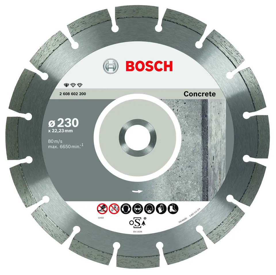 bosch-diamanttrennscheibe-standard-for-concrete-230-x-22-23-mm-f-r-beton-und-por image 1