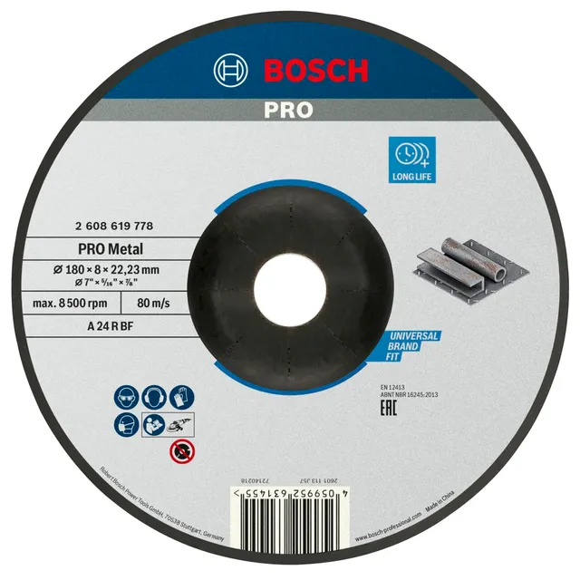 bosch-professional-standard-for-metal-schleifscheibe-gekr-pft-180-x-8-x-22-23-mm image 1