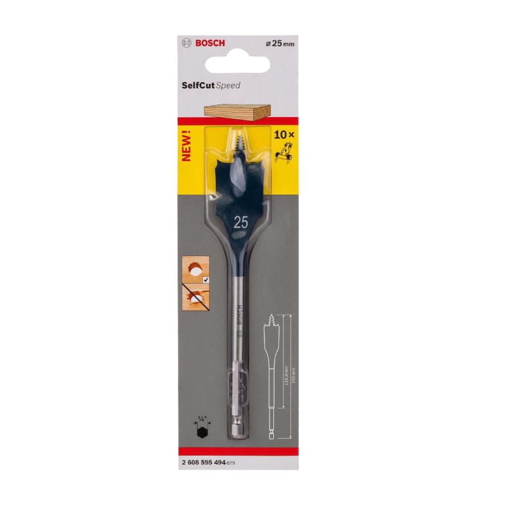 bosch-professional-self-cut-speed-flachfr-sbohrer-25-mm-1-4-sechskantschaft-f-r- image 2