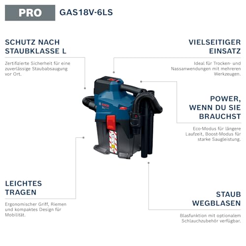 bosch-pro-18v-system-akku-trockensauger-gas18v-6ls-staubklasse-l-inkl-flexiblem- image 8