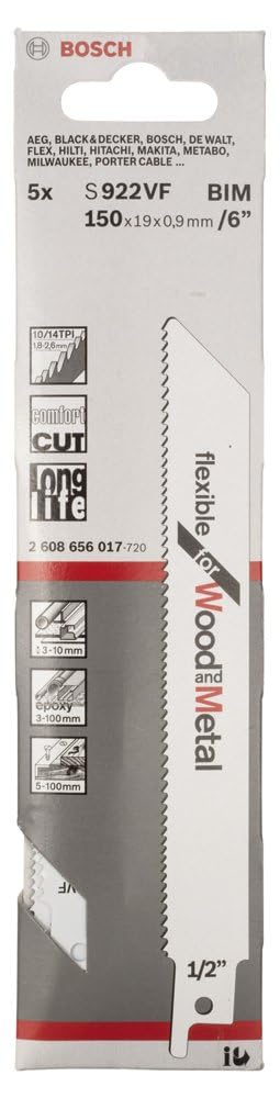 bosch-accessories-s922vf-s-bels-gebl-tter-holz-und-metall-5-st-ck-bimetall-mit-v image 2