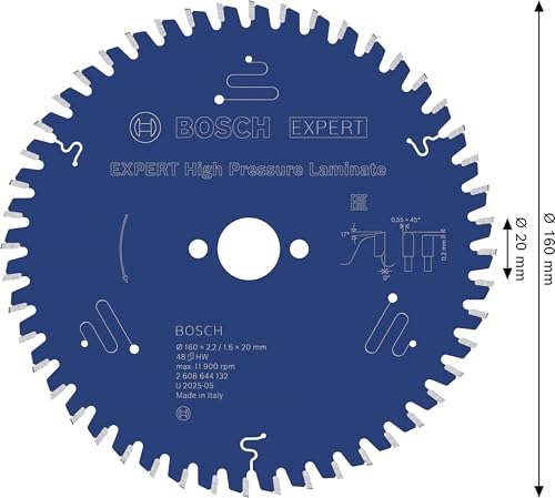 bosch-expert-high-pressure-laminate-kreiss-geblatt-160-x-20-mm-z48-microteq-extr image 7