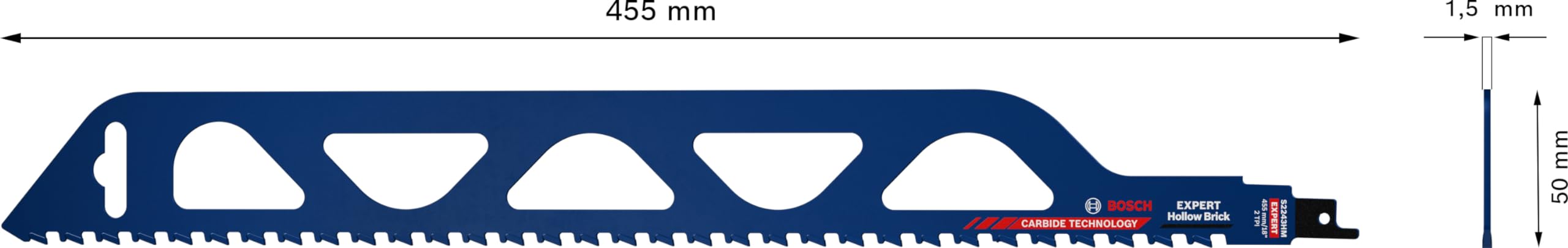 bosch-expert-hollow-brick-s-2243-hm-s-bels-geblatt-455-mm-carbide-technologie-f- image 3