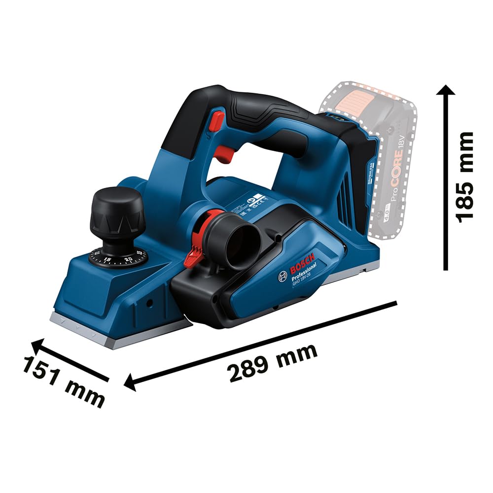 bosch-professional-gho-18v-26-akku-hobel-18v-system-b-rstenloser-motor-82-mm-hob image 2