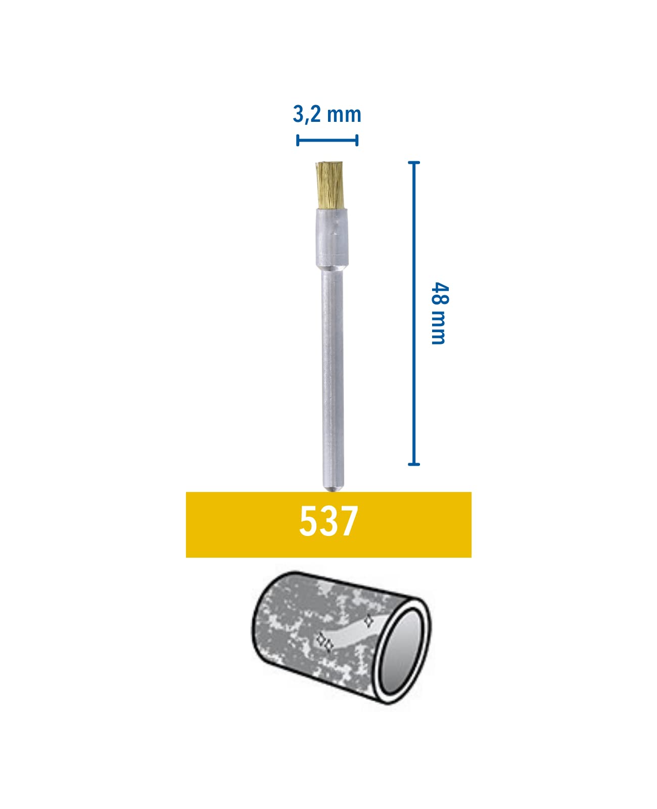 dremel-537-messingb-rsten-set-3-topfb-rsten-13-mm-3-2-mm-schaft-zum-entrosten-en image 2