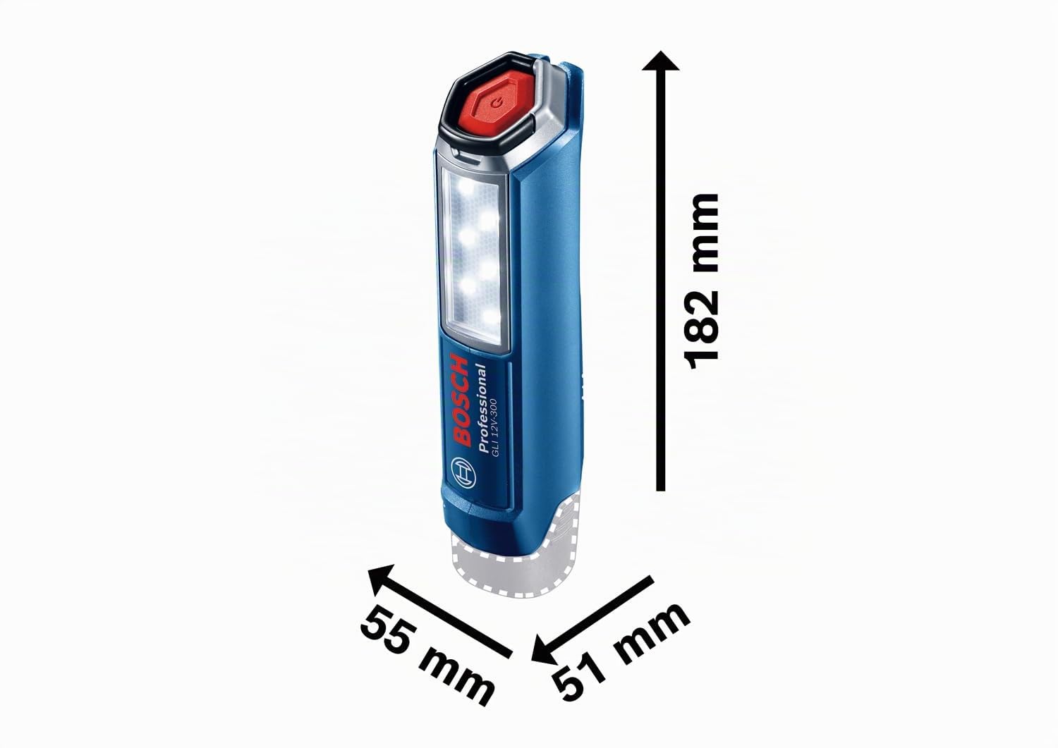 bosch-professional-gli-12v-300-akku-led-lampe-12v-system-300-lumen-ohne-akku-lad image 5
