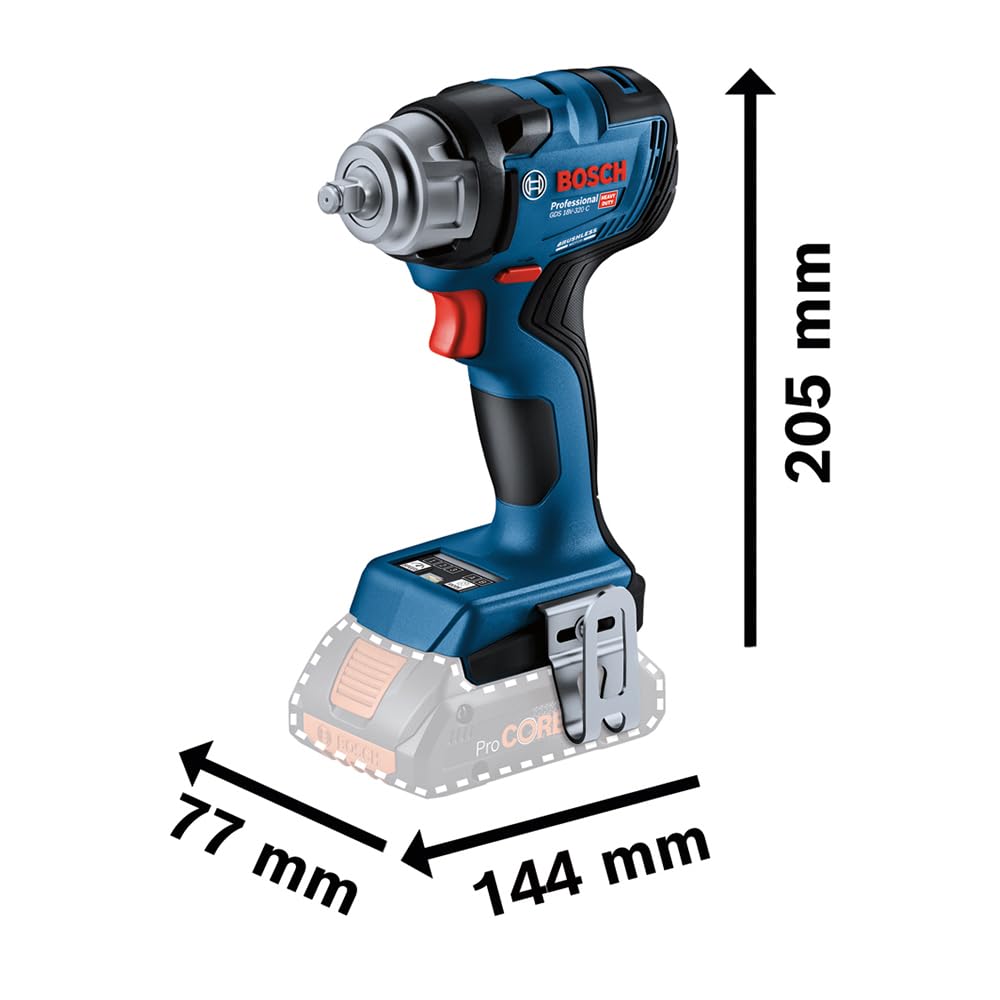 bosch-professional-gds-18v-320-c-akku-drehschlagschrauber-320-nm-anziehmoment-2x image 2