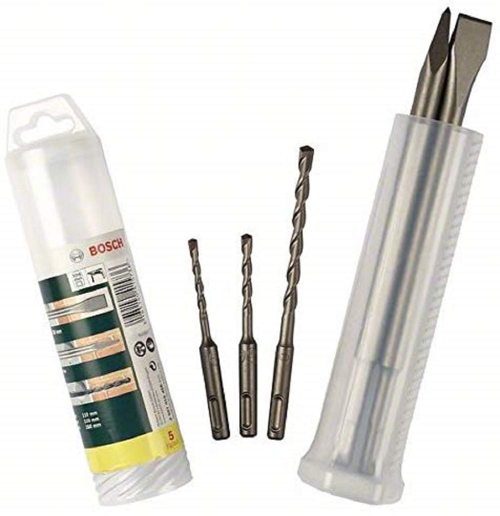 bosch-home-and-garden-5tlg-mei-el-und-bohrer-set-sds-plus-f-r-beton-und-mauerwer image 1