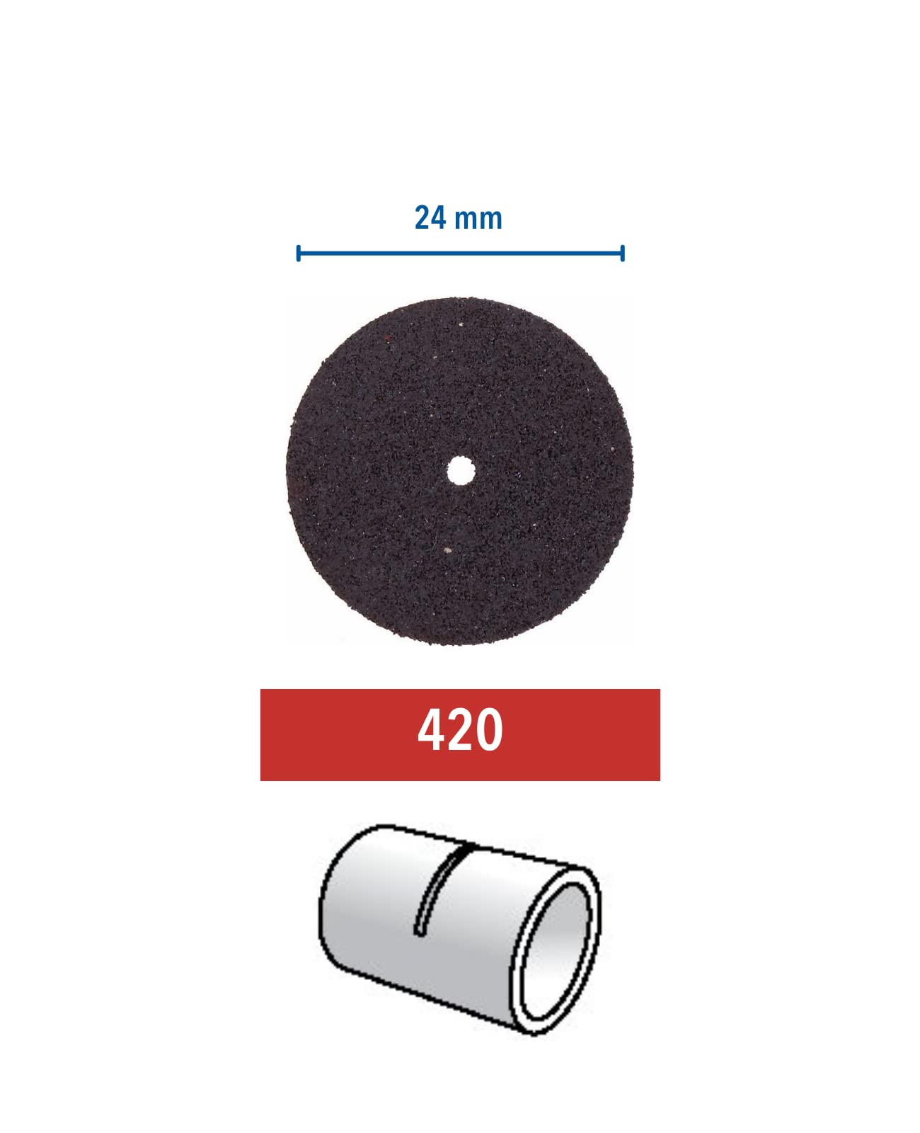dremel-420-hochleistungstrennscheiben-set-20x-trennscheiben-24-mm-3-2-mm-schaft- image 2