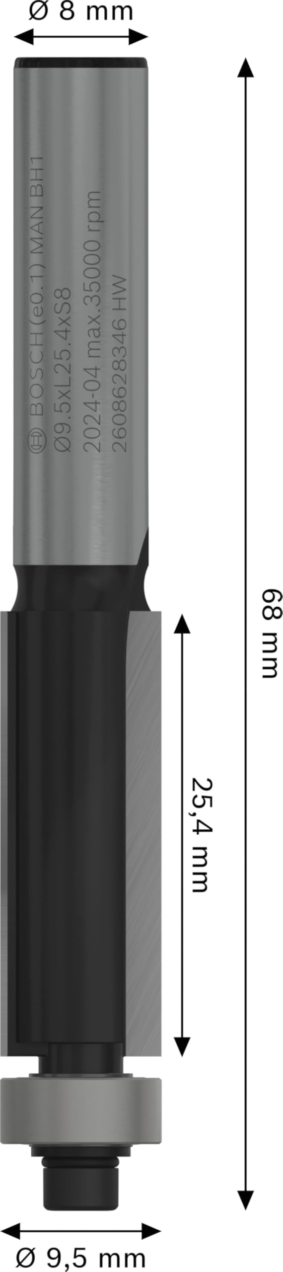 bosch-professional-b-ndigfr-ser-standard-for-wood-9-5-mm-arbeitsl-nge-25-4-mm-mi image 3