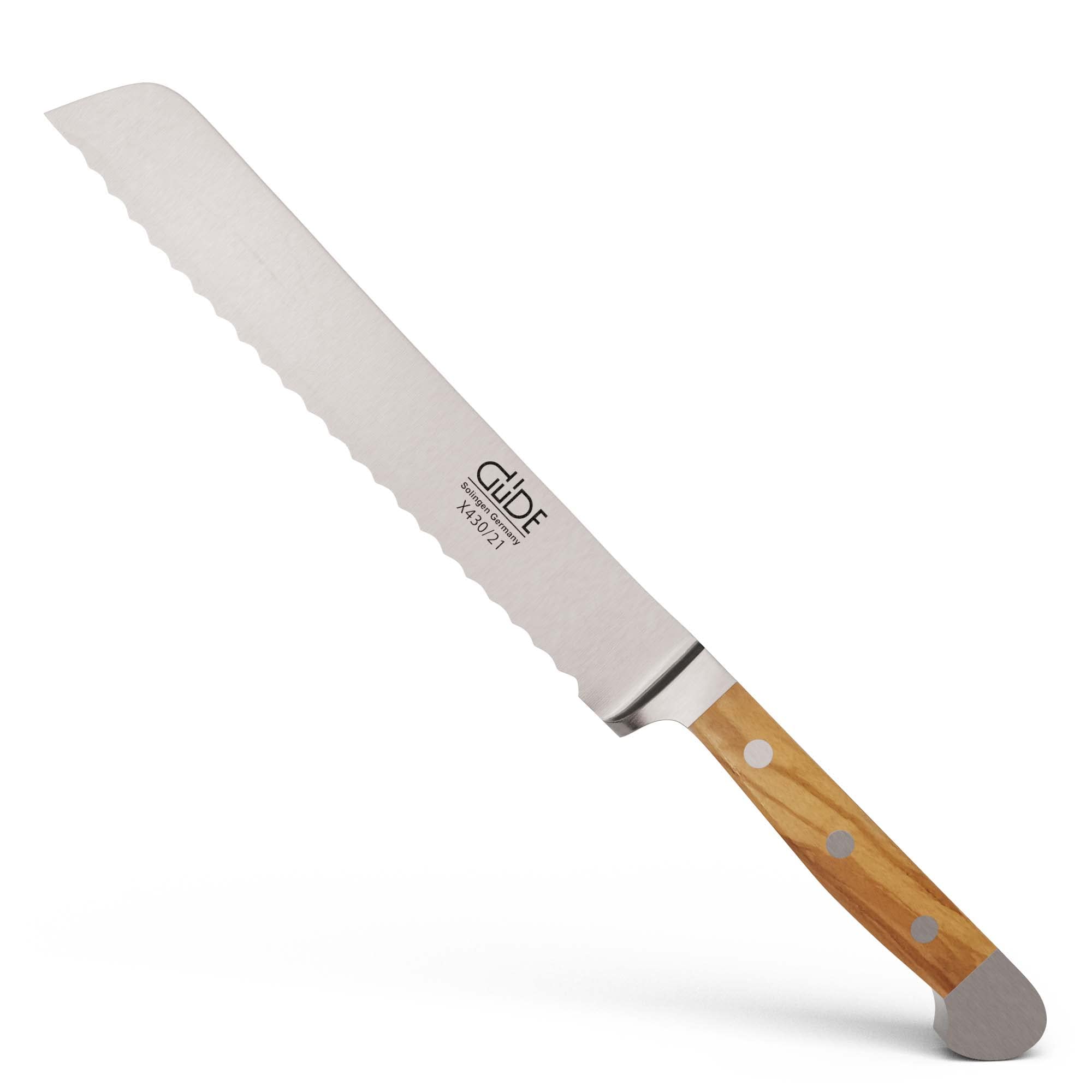 g-de-alpha-olive-brotmesser-32-cm-geschmiedet-olivenholzgriff-doppelkropf-handma image 6