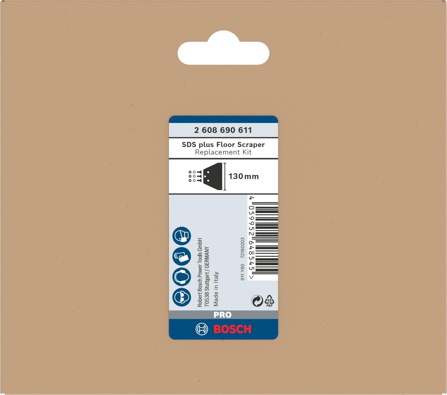 bosch-professional-pro-sds-plus-floor-scraper-ersatzset-130-mm-klinge-mit-schrau image 2