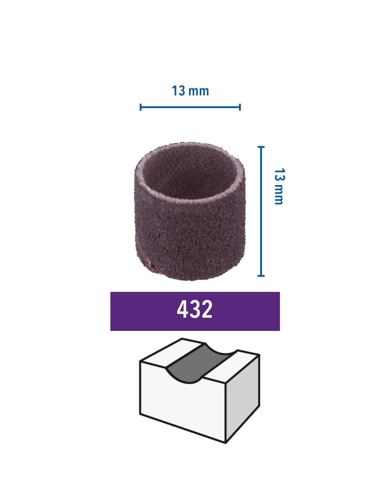 dremel-432-schleifband-set-6x-schleifb-nder-k-rnung-120-13-mm-arbeitsdurchmesser image 2