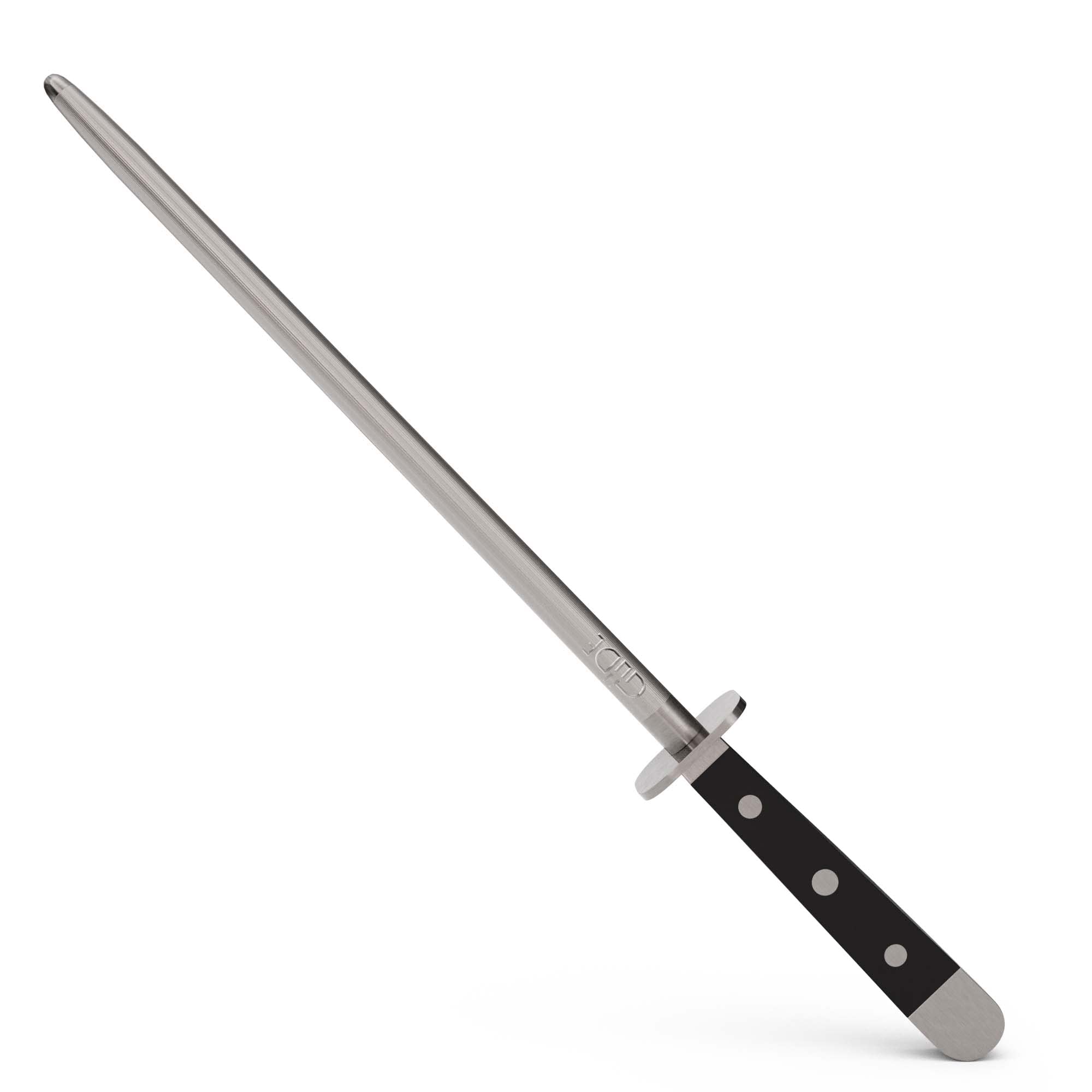 g-de-alpha-wetzstahl-26-cm-geschmiedet-doppelkropf-hostaform-griff-schwarz-handm image 1