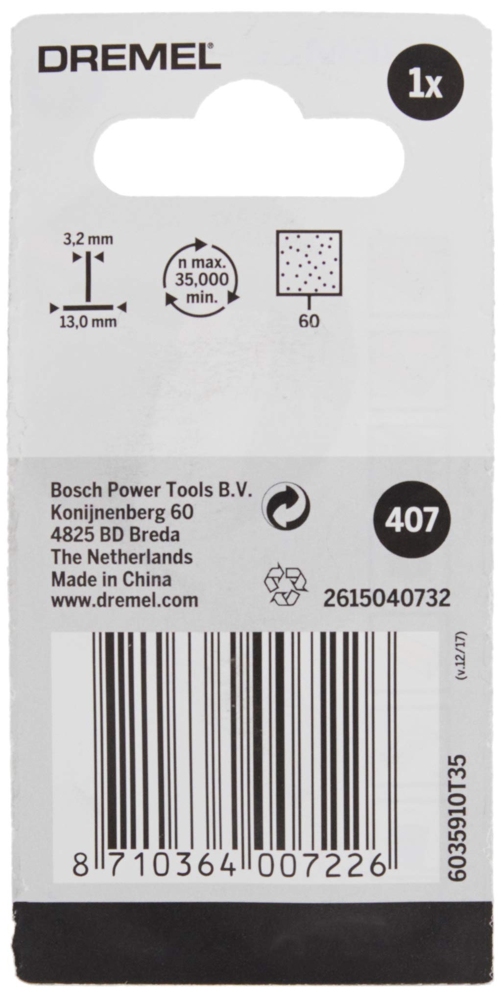dremel-407-schleifband-mit-schleifdorn-k-rnung-60-13-mm-arbeitsdurchmesser-zubeh image 2