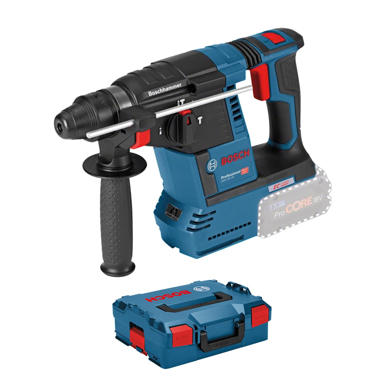 bosch-professional-18v-system-akku-bohrhammer-gbh-18v-26-sds-plus-2-6-j-schlagen image 1