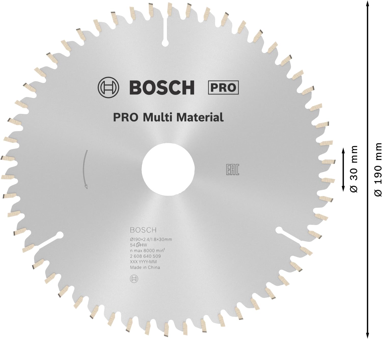 bosch-professional-kreiss-geblatt-multi-material-2608640509-190-mm-bohrung-30-mm image 3
