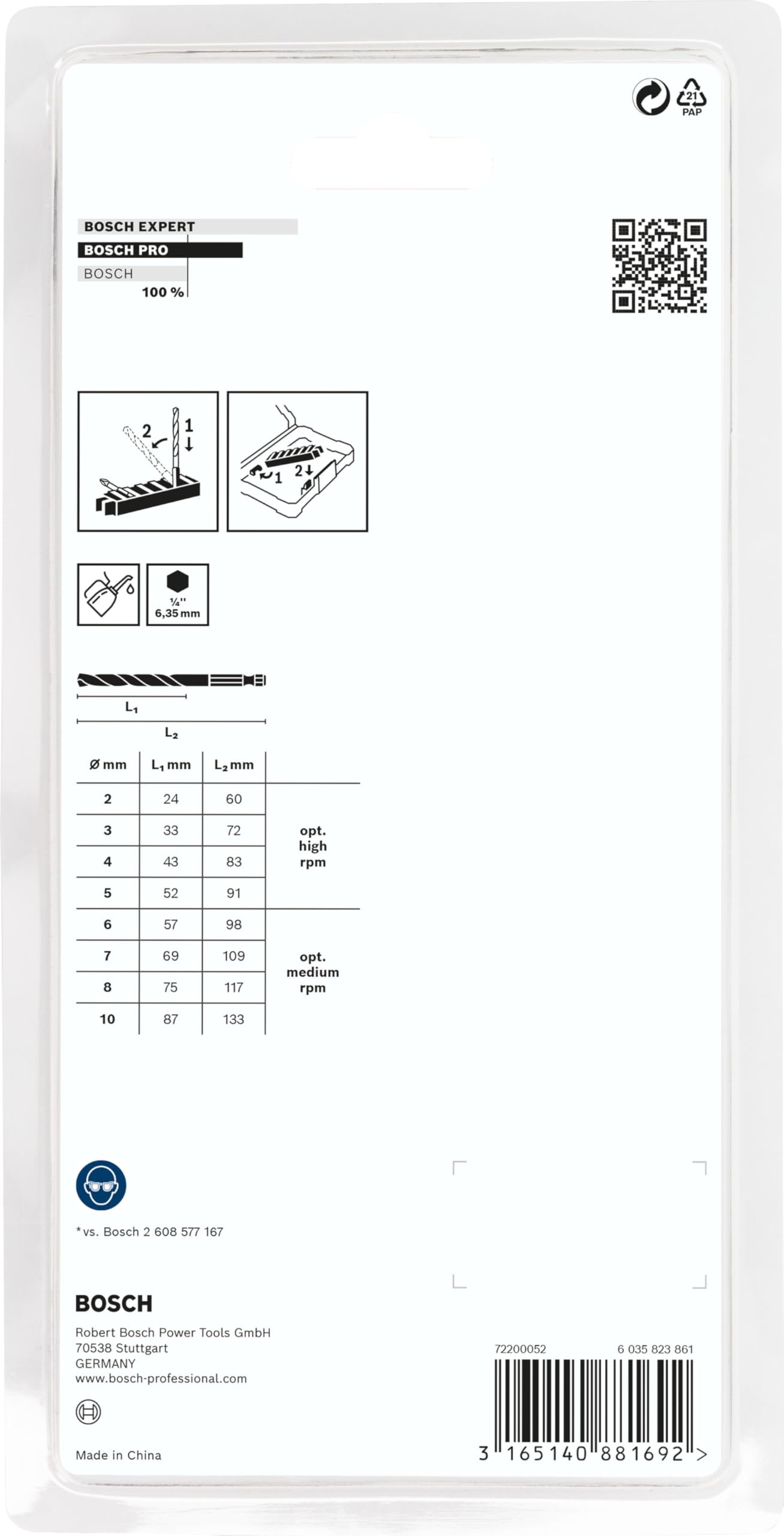 bosch-pro-metal-hss-g-impact-spiralbohrer-set-8-tlg-2-0-10-0-mm-mit-sechskantsch image 3