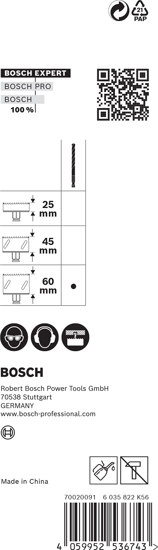 bosch-expert-power-change-plus-vorbohrer-hss-g-7-15-x-105-mm-quick-change-system image 4