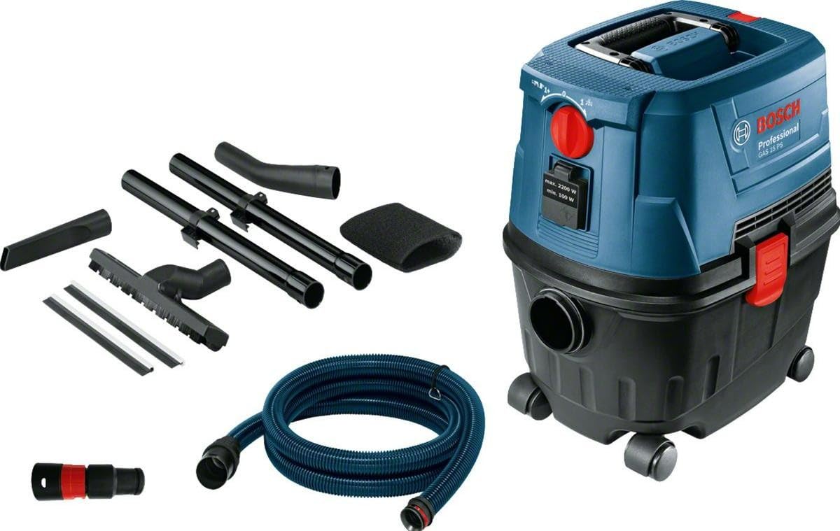 bosch-0-601-9e5-100-nass-trockensauger-15-l-beh-lter-1100-w-mit-zubeh-r image 1