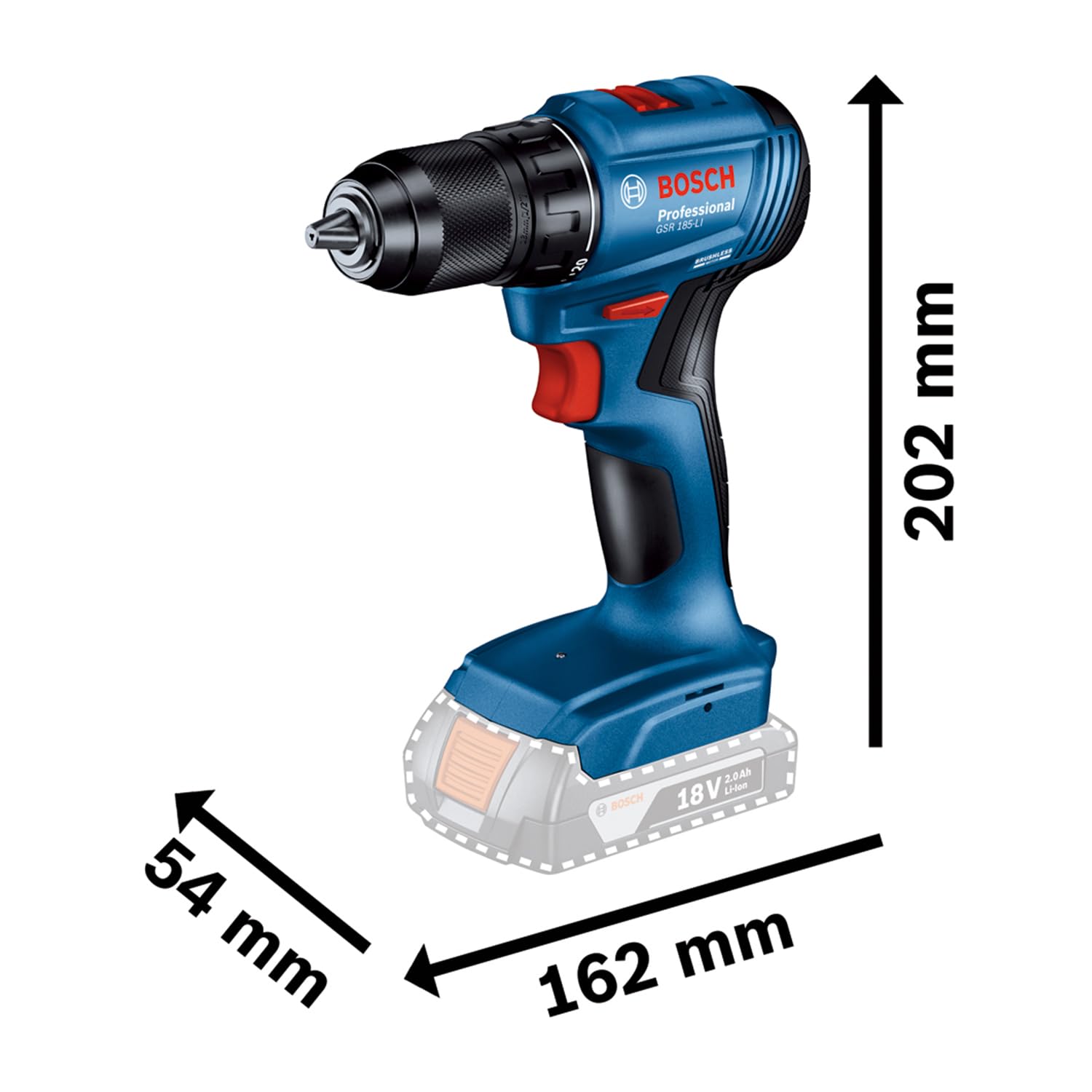 bosch-professional-18v-system-combo-kit-gdr-18v-215-akku-drehschlagschrauber-gsr image 4