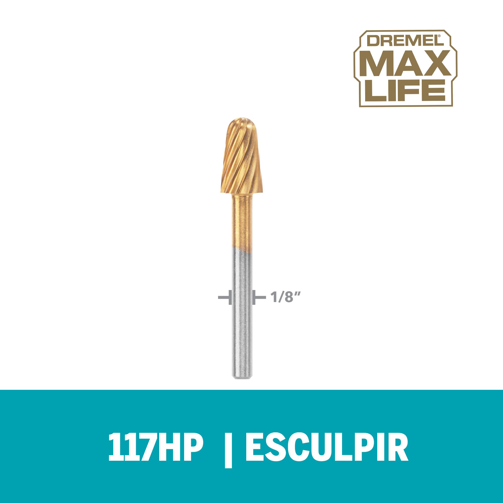 dremel-max-life-117hp-hochleistungs-drehschnitz-bit-6-4-mm-titan-nitrid-beschich image 5